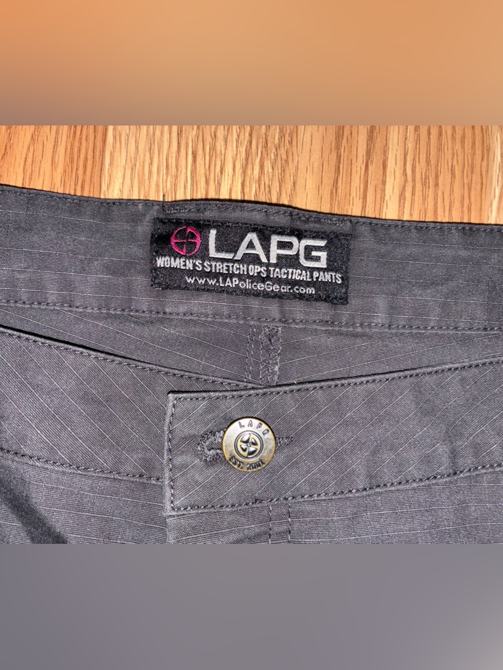LAPG Women's Stretch Ops 7 Pocket Tactical Cargo Pant Charcoal 14L